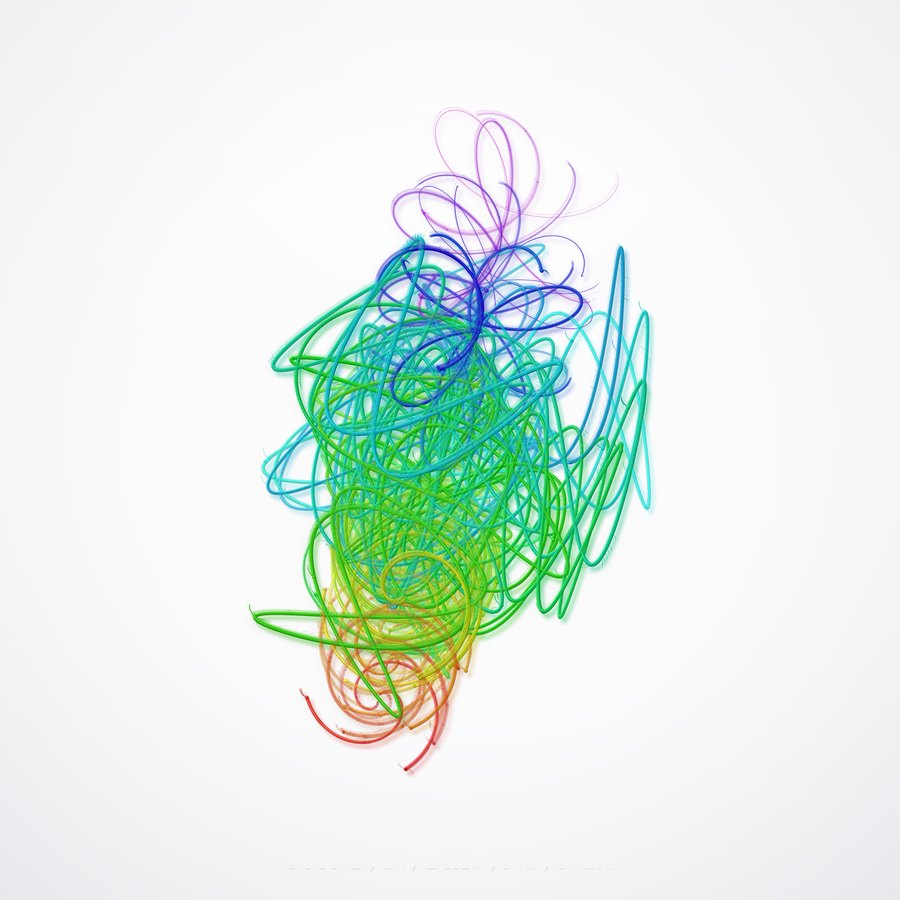 Aurora: a dense tangle of spectral loops.