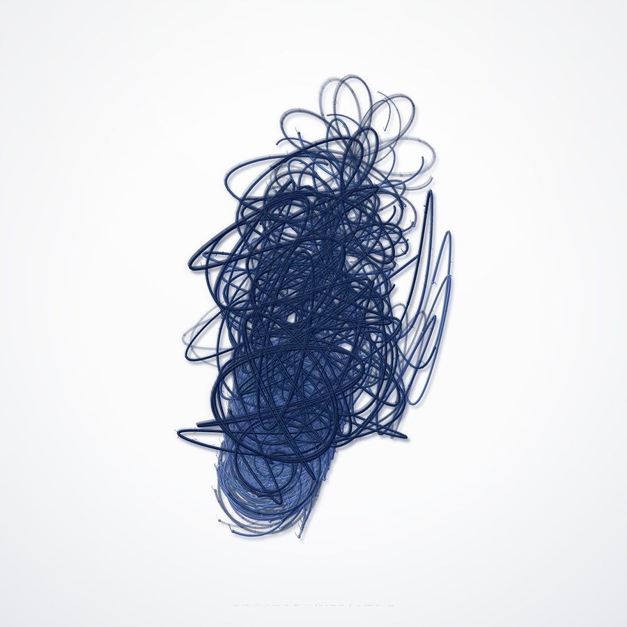 Black Tortoise: a deep blue knot of figures.