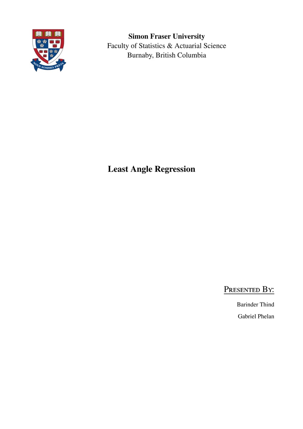 Least-Angle Regression — first page